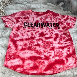 women’s Tie-Dye T-Shirt - Red